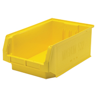 Contenants g&eacute;ants empilables, 12,375" la x 19,75" p x 7,875" h, Jaune Sécurité Médic