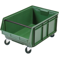 Mobile Giant Stacking Bin, 11-7/8" H x 18-3/8" W x 29" D, 150 lbs. Capacity, Green Sécurité Médic