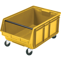 Mobile Giant Stacking Bin, 11-7/8" H x 18-3/8" W x 29" D, 150 lbs. Capacity, Yellow Sécurité Médic