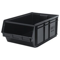 Recycled MAGNUM Bin, 11-7/8" H x 18-3/8" W x 29" D, 150 lbs. Capacity, Black Sécurité Médic