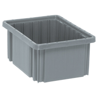 Contenants Divider Box, Plastique, 10,9" la x 8,3" p x 5" h, Gris Sécurité Médic