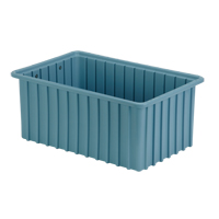 Contenants Divider Box, Poly&eacute;thyl&egrave;ne, 16,5" la x 10,9" p x 7" h, Bleu p&acirc;le Sécurité Médic