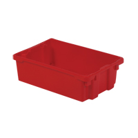 Polylewton Stack-N-Nest&reg; Containers, 6.2" x 20.1" x 13", Red Sécurité Médic