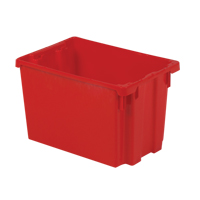 Polylewton Stack-N-Nest&reg; Containers, 12.1" x 19.4" x 12.9", Red Sécurité Médic