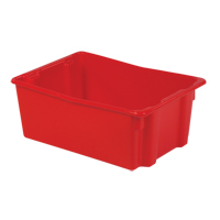 Polylewton Stack-N-Nest&reg; Containers, 10.5" x 26.1" x 18.7", Red Sécurité Médic