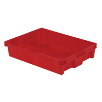 Polylewton Stack-N-Nest&reg; Containers, 6.1" x 29.6" x 22.4", Red Sécurité Médic