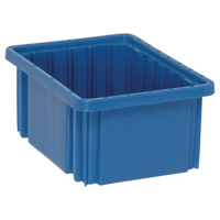 Contenants Divider Box, Plastique, 10,9" la x 8,3" p x 5" h, Bleu Sécurité Médic