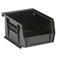 Bacs ultra empilable & suspendable, 4-1/8" la, 3" h x 5-3/8" p, Noir Sécurité Médic
