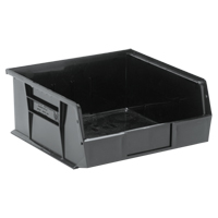 Bacs ultra empilable & suspendable, 11" la, 5" h x 10-7/8" p, Noir Sécurité Médic