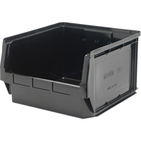 Stacking Container, 18.375" W x 18.375" D x 11.875" H, Black Sécurité Médic