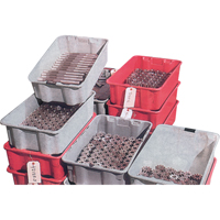 Stack-N-Nest&reg; Plexton Containers, 20.1" W x 42.5" D x 14.1" H, Grey Sécurité Médic