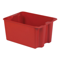 Stack-N-Nest&reg; Plexton Containers, 19.9" W x 27.5" D x 14" H, Red Sécurité Médic