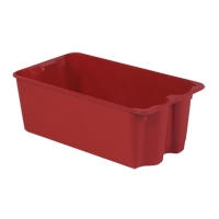 Stack-N-Nest&reg; Plexton Containers, 16.9" W x 30.6" D x 11.1" H, Red Sécurité Médic