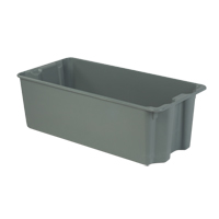 Stack-N-Nest&reg; Plexton Containers, 20.1" W x 42.5" D x 14.1" H, Grey Sécurité Médic