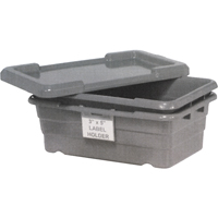 Cross Stack Bins, 16" W x 25.125" D x 8.5" H, Grey Sécurité Médic