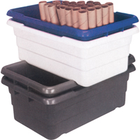 Cross Stack Bins, 16" W x 25.125" D x 8.5" H, Grey Sécurité Médic