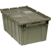 Box Transfer with Lid, 12.5" x 16.5625" x 27.3125", Grey Sécurité Médic