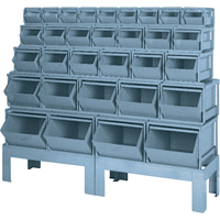 Pre-Engineered Bin Combinations, 1000 lbs. Cap., 68" W x 19-1/2" D x 55 1/4" H, Blue Sécurité Médic
