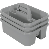 BOITE RANGEMENT,OUTILS,18 1/4X13 3/4X8 3/4,GRIS, 8-3/4" x 13-3/8" x 13-3/8", Gris Sécurité Médic