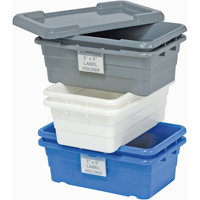 Cross Stack Bins, 16" W x 25.125" D x 8.5" H, White Sécurité Médic