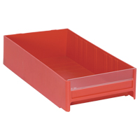 ARMOIRE TIROIR ROUGE 11"LX 5 5/8"LAX2 1/2"H, 5-5/8" la x 11" p x 2-1/2" h, Rouge Sécurité Médic