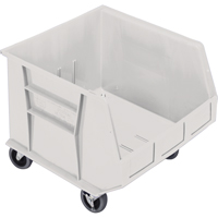 Mobile Bin, 14" H x 16-1/2" W x 18" D, 75 lbs. Capacity, Ivory Sécurité Médic
