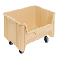 Mobile Giant Stack Container, 12-7/16" H x 19-7/8" W x 15-1/4" D, 250 lbs. Capacity, Ivory Sécurité Médic