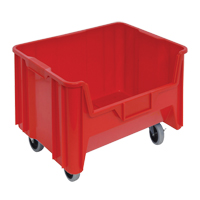 Mobile Giant Stack Container, 12-7/16" H x 19-7/8" W x 15-1/4" D, 250 lbs. Capacity, Red Sécurité Médic