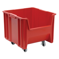 Mobile Giant Stack Container, 12-1/2" H x 16-1/2" W x 17-1/2" D, 250 lbs. Capacity, Red Sécurité Médic