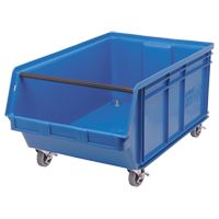 Mobile MAGNUM Bin, 14-7/8" H x 18-3/8" W x 29" D, 150 lbs. Capacity, Blue Sécurité Médic