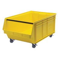 Mobile MAGNUM Bin, 14-7/8" H x 18-3/8" W x 29" D, 150 lbs. Capacity, Yellow Sécurité Médic