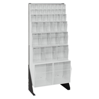 Tip-Out Bins Stand, 23-5/8" W x 8" D x 52" H, 38 Drawers Sécurité Médic