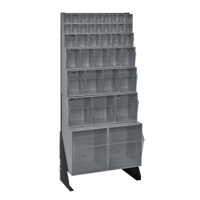 Tip-Out Bins Stand, 23-5/8" W x 8" D x 52" H, 38 Drawers Sécurité Médic