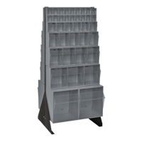 Tip-Out Bins Stand, 23-5/8" W x 16" D x 52" H, 76 Drawers Sécurité Médic