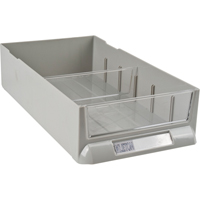 Tiroir de rechange pour armoires de pi&egrave;ces KPC-100, Plastique, 6-3/8" la x 11-3/10" p, 2-11/16" h, Gris Sécurité Médic