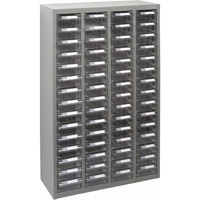Casiers pour pi&egrave;ces KPC-700, Acier galvanis&eacute;, 60 tiroirs, 23-1/10" x 8-7/10" x 36-9/10", Gris Sécurité Médic