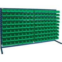 Louvered Rack with Bins, 144 Bins, 72" W x 15" D x 40" H Sécurité Médic