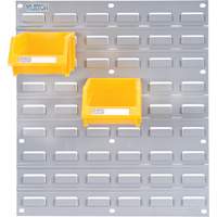 Metal Louvered Panel Bin Support Rack, 16 Bins, 18" W x 1/8" D x 19" H Sécurité Médic