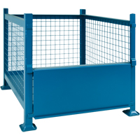 Bulk Stacking Containers, 34.5" W x 40.5" D x 30" H, 3000 lbs. Capacity Sécurité Médic