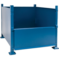 Bulk Stacking Containers, 30" H x 34.5" W x 40.5" D, 3500 lbs. Capacity Sécurité Médic