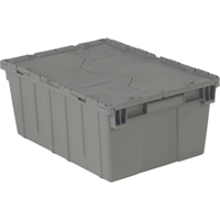 Flipak&reg; Polyethylene Plastic (PE) Distribution Containers, 21.9" x 15.2" x 9.3", Grey Sécurité Médic