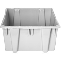 Stack & Nest Palletote Box, 13" x 15.5" x 19.5", Grey Sécurité Médic