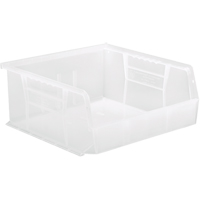 Bac transparent ultra empilable & suspendable, 11" la, 5" h x 10-7/8" p, Transparent Sécurité Médic