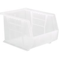 Bac transparent ultra empilable & suspendable, 8-1/4" la, 7" h x 10-3/4" p, Transparent Sécurité Médic