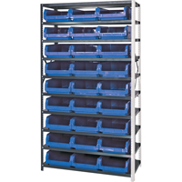 Shelving Unit with Stacking Bins, Steel, Magnum Bin, 650 lbs. Capacity, 42" W x 76" H Sécurité Médic