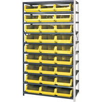 Shelving Unit with Stacking Bins, Steel, Magnum Bin, 650 lbs. Capacity, 42" W x 76" H Sécurité Médic