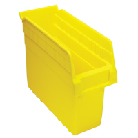 Store-Max Shelf Bins, 4-3/8" W x 8" H x 11-5/8" D, Yellow, 44 lbs. Capacity Sécurité Médic