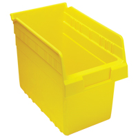 Store-Max Shelf Bins, 6-5/8" W x 8" H x 11-5/8" D, Yellow, 44 lbs. Capacity Sécurité Médic