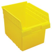 Store-Max Shelf Bins, 8-3/8" W x 8" H x 11-5/8" D, Yellow, 44 lbs. Capacity Sécurité Médic