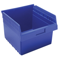 Store-Max Shelf Bins, 11-1/8" W x 8" H x 11-5/8" D, Blue, 44 lbs. Capacity Sécurité Médic